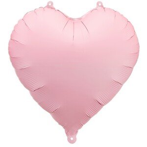 Fóliový balón Srdce svetloružové 45 cm