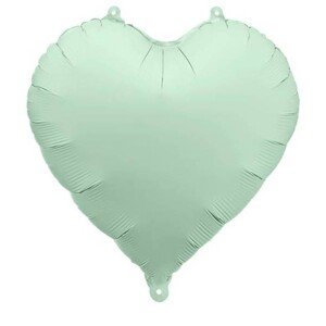 Fóliový balón Srdce svetlozelené 45 cm
