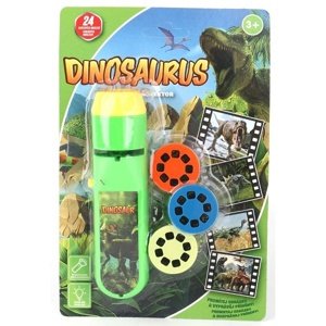 Baterka a projektor dinosaurov