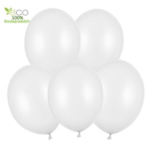 Biele balóniky 5 ks 30 cm