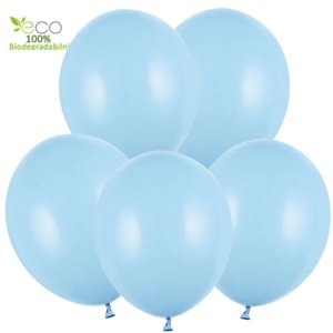 Balóniky modré svetlo 5 ks 30 cm