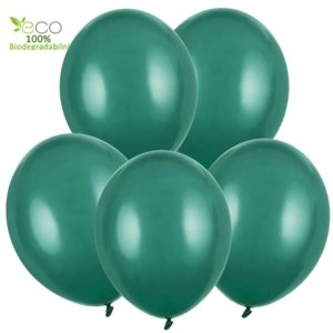 Balóniky zelené lesklé 5 ks 30 cm