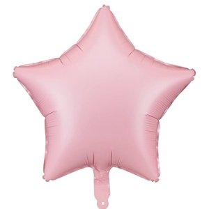 Fóliový balón Star matný ružový 48 cm