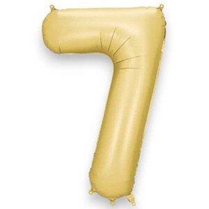 Fóliový balón číslo 7 zlatý 86 cm