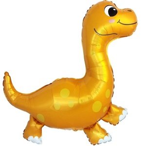 Fóliový balón Dinosaurus oranžový 91cm