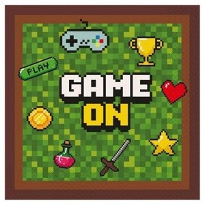 Papierové obrúsky Game On 33 x 33 cm 20 ks