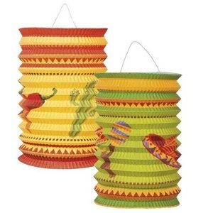 Papierové lampióny Fiesta 16 cm 2 ks