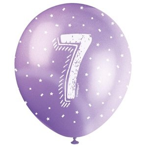Latexové balóniky č. 7 s hviezdičkami 30 cm 5 ks