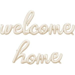 Balónový nápis Welcome Home cappucino 335x71 cm