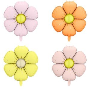 Fóliové balóniky Sedmokrásky mix farieb 4 ks 65 cm