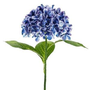 Umelý kvet - hortenzia Premium, 69 cm, tmavomodrá