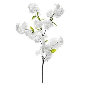 Umelý kvet - Čerešňový kvet, 97 cm, biely
