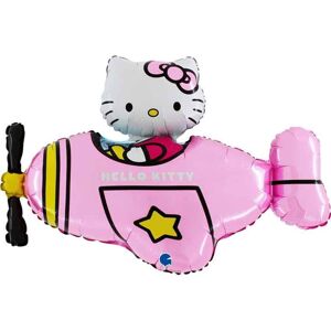 Fóliový balón Hello Kitty v lietadle 76 cm