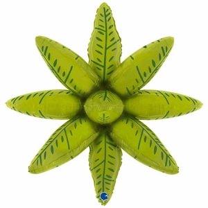 Dekoračný fóliový balón zelená hviezda 61 cm