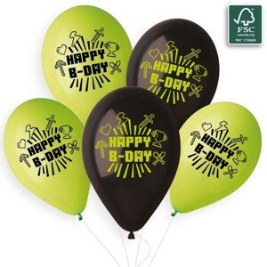 Latexový balón Happy Birthday TNT 33cm 1ks