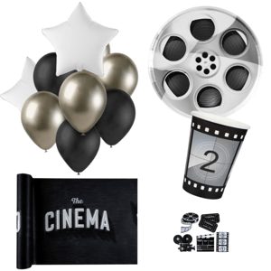 Párty set Kino - čiernobiely s balónmi
