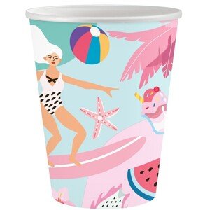Papierové poháre Surfing 250ml 6ks