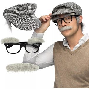 Dedkovský set (parochňa, okuliare, fúzy)
