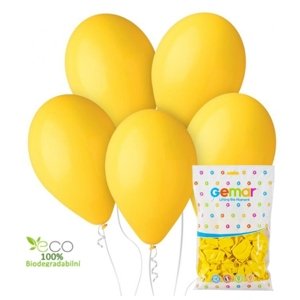Latexové balóniky pastelová žltá 30cm 100ks