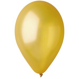 Metalické zlaté latexové balóniky 30cm 100ks