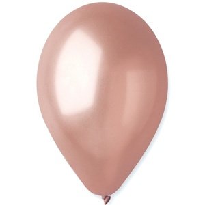 Latexové balóniky metalické ružovo-zlaté 30cm 100ks