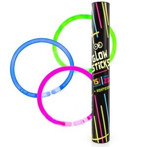 Fluorescenčné náramky 15 ks