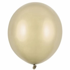 Metalické zlaté latexové balóniky 43 cm 25 ks