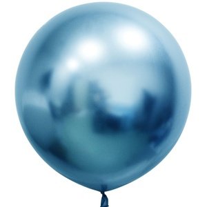 Latexový balón platinovo modrý 61 cm 2 ks