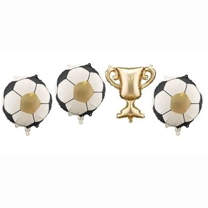 Fóliové balóniky na futbalovú girlandu 4 ks