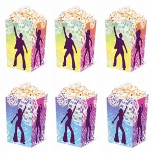 Krabice na popcorn Retro Disco 6 ks
