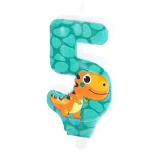 Narodeninová sviečka Dinosaurus č. 5