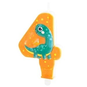 Narodeninová sviečka Dinosaurus č. 4