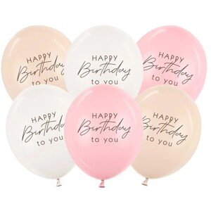 Latexové balóniky HB to you pink mix 30 cm 6 ks