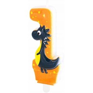 Narodeninová sviečka Dinosaurus č. 1
