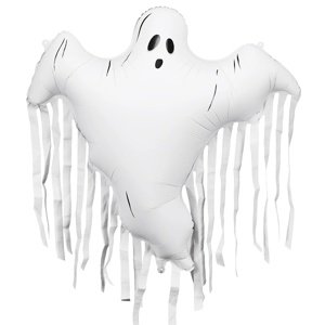 Fóliový balón Ghost biely s lemom 93x86 cm