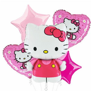Balónová kytica Hello Kitty