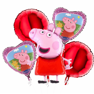Balónová kytica Peppa Pig