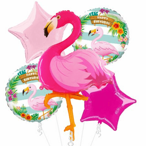 Balónová kytica Flamingo