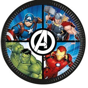 Papierové taniere Avengers Evergreen 23 cm 8 ks