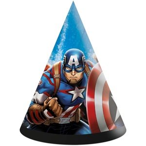 Papierové čiapky Avengers evergreen 6 ks