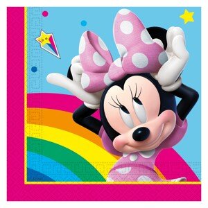 Papierové obrúsky Minnie rainbow 33x33 cm 20 ks
