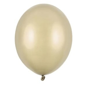 Latexové balóniky metalické studené zlaté 23 cm 100 ks