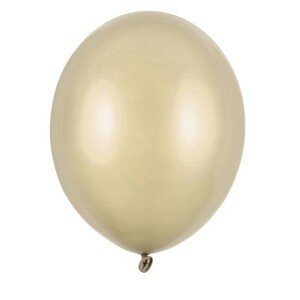 Latexové balóniky metalické studené zlaté 12 cm 100 ks