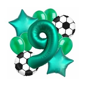 Balónová kytica 9. narodeniny Futbal