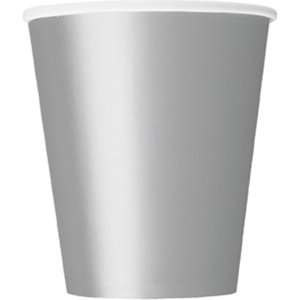 Poháriky papierové Silver