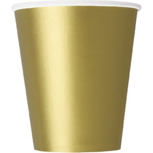Poháriky papierové Gold
